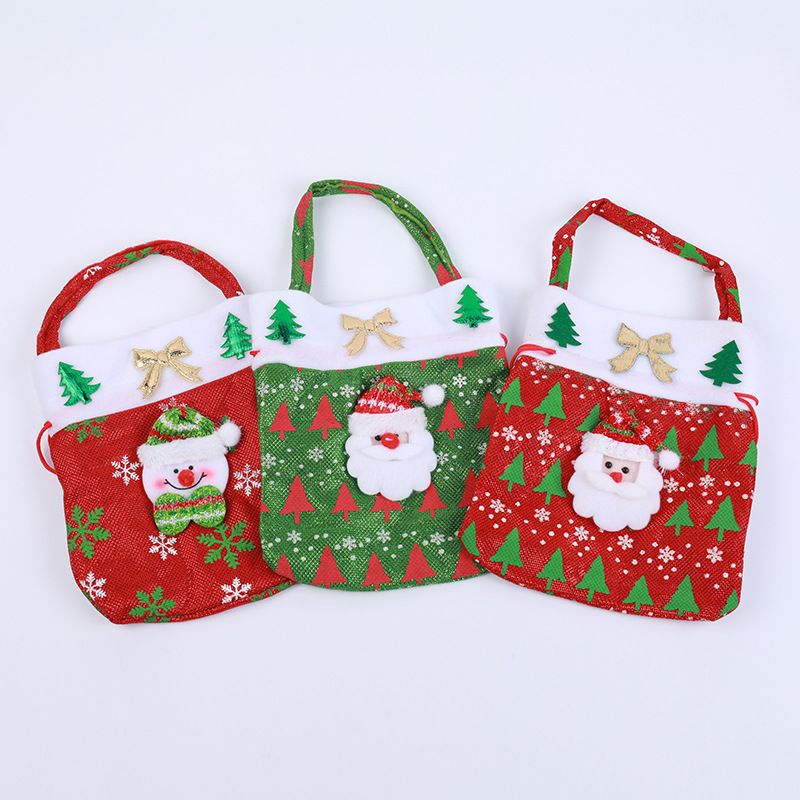 Christmas Santa Claus Snowman Cloth Party Gift Wrapping Supplies