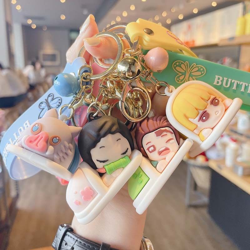 Cute Cartoon Character Doll Pvc Bag Pendant Keychain