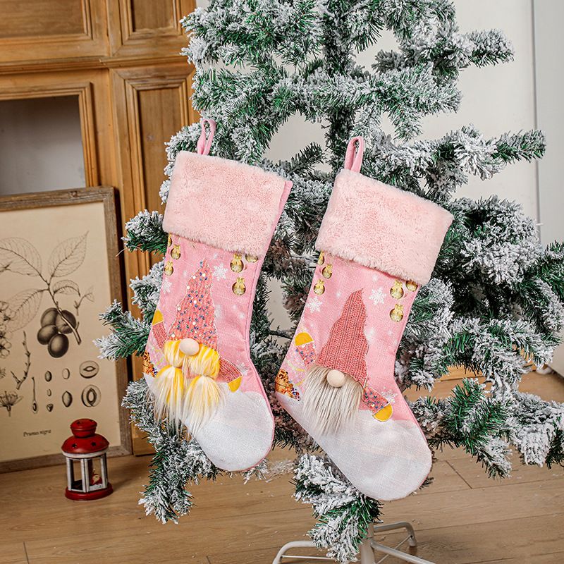Christmas Doll Nonwoven Party Christmas Socks