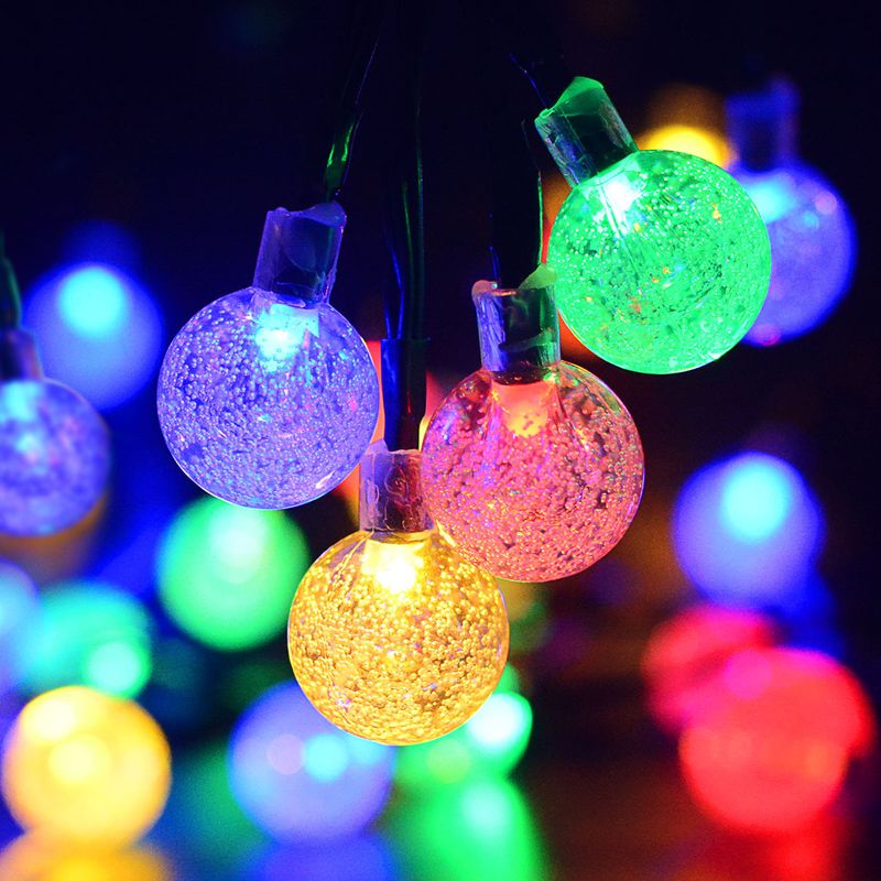 Christmas Cute Ball Pvc Party String Lights