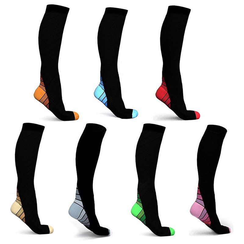 Unisex Sports Color Block Nylon Jacquard Socks