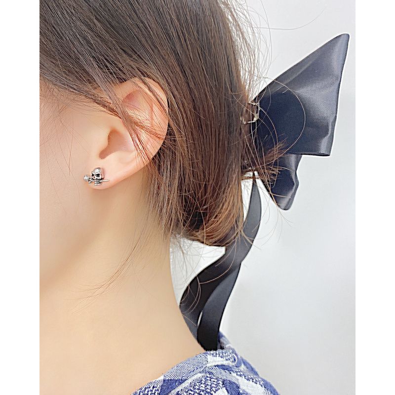 Cool Style Skull Stainless Steel Ear Studs Stainless Steel Earrings
