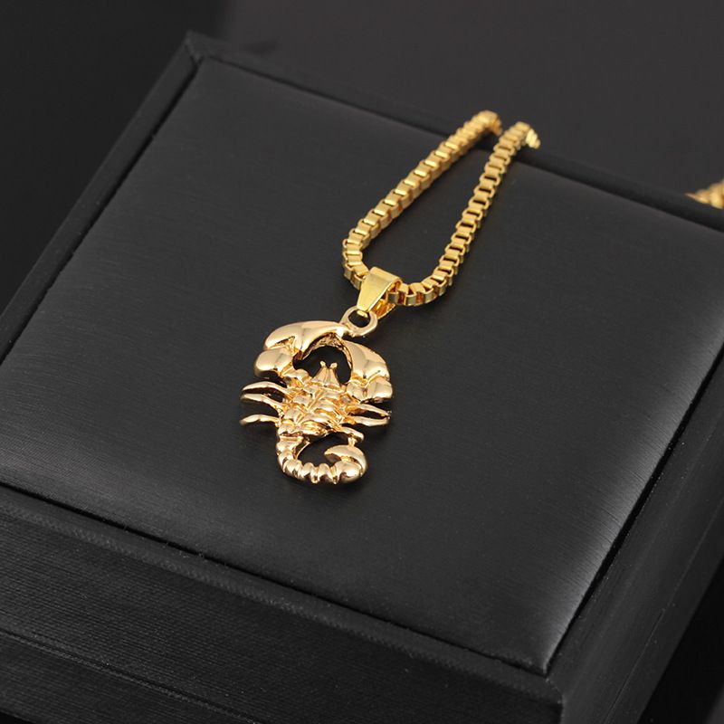 Retro Scorpion Alloy Three-dimensional Men's Pendant Necklace