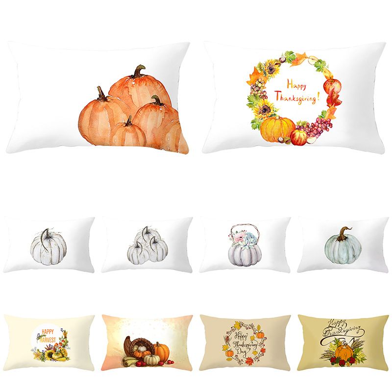 Cute Pumpkin Synthetic Fibre Pillow Cases