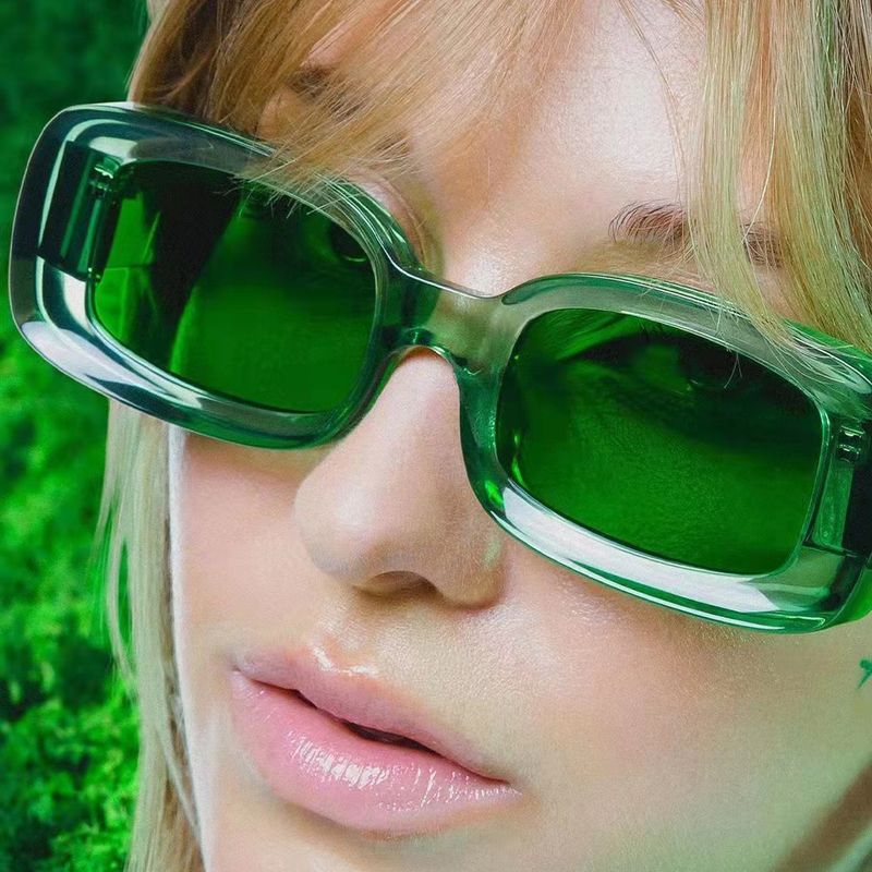 Unisex Mode Einfarbig Ac Quadrat Vollbild Sonnenbrille