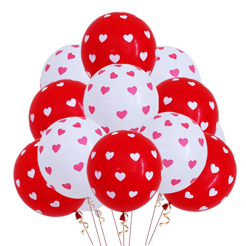Valentinstag Herzform Emulsion Hochzeit Datum Luftballons 1 Stück