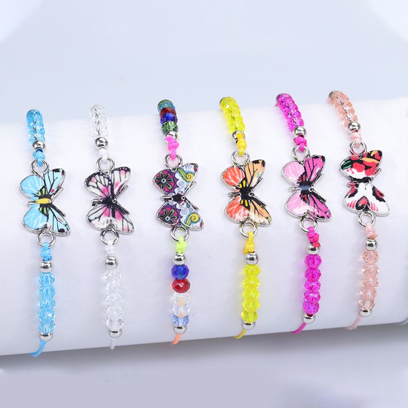 Fashion Butterfly Alloy Knitting Women's Bracelets 1 Piece