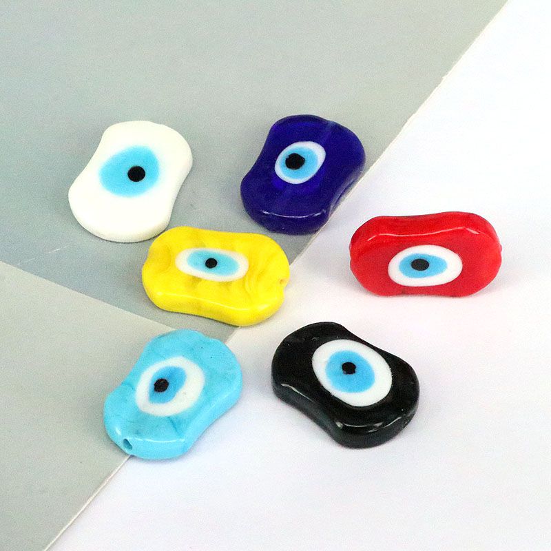 1 Piece 18 * 25mm Glass Eye Beads