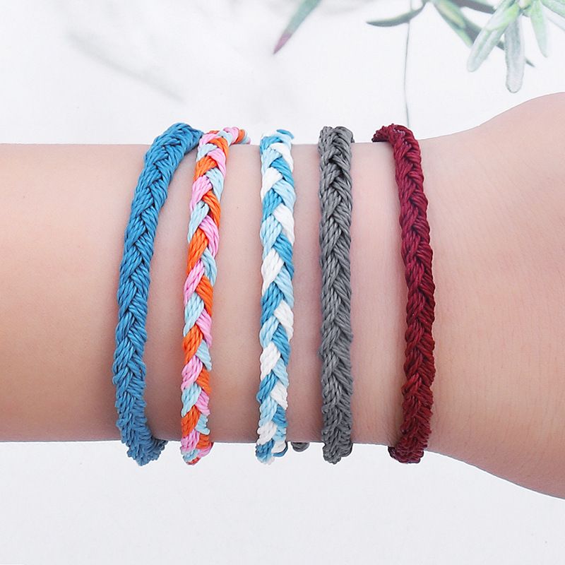 Ethnic Style Waves Rope Knitting Women's Bracelets