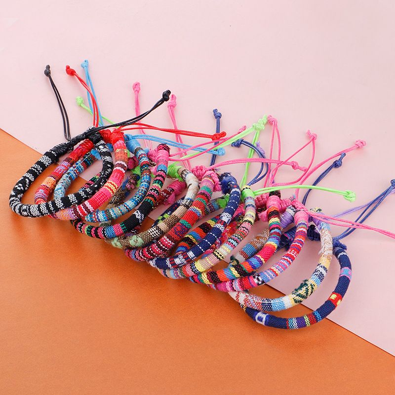 Ethnic Style Geometric Cotton Knitting Unisex Bracelets