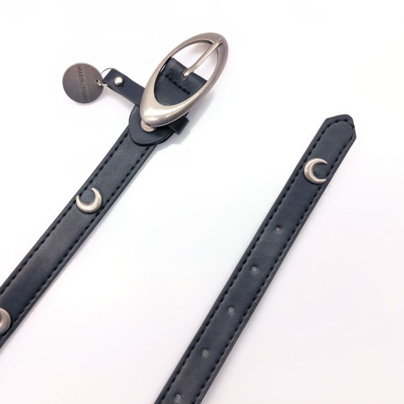 Retro Solid Color Pu Leather Alloy Women's Leather Belts