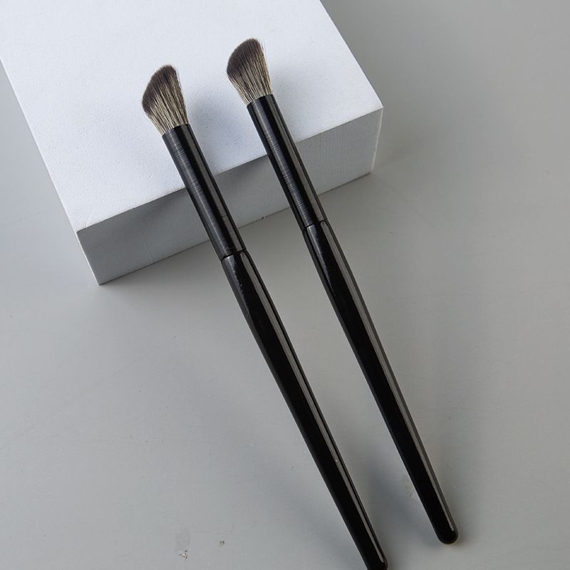 Simple Style Artificial Fiber Plastic Handgrip Makeup Brushes 2 Pieces