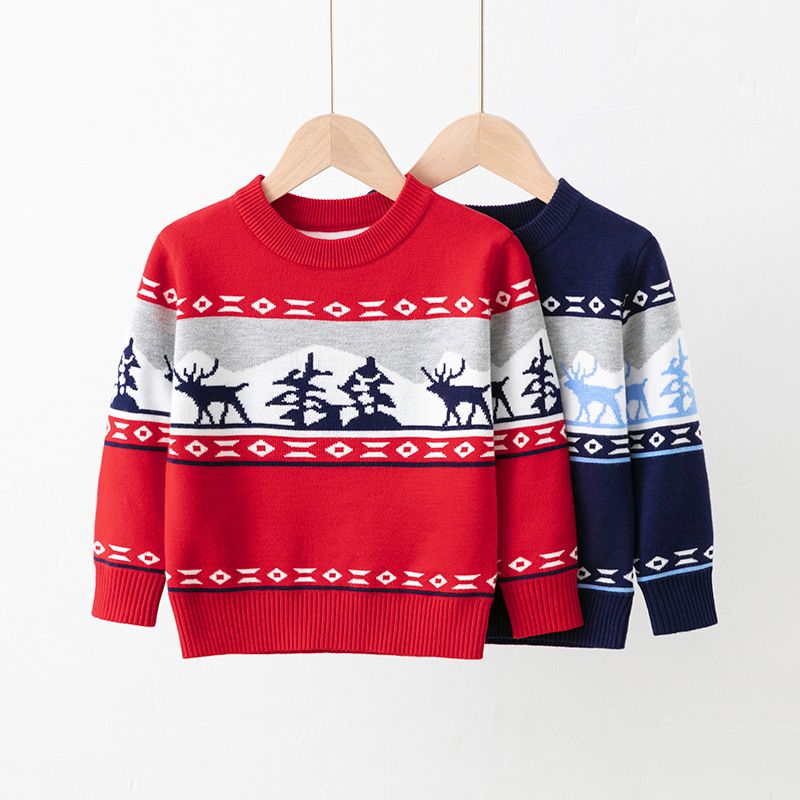 Fashion Elk Knit Hoodies & Sweaters