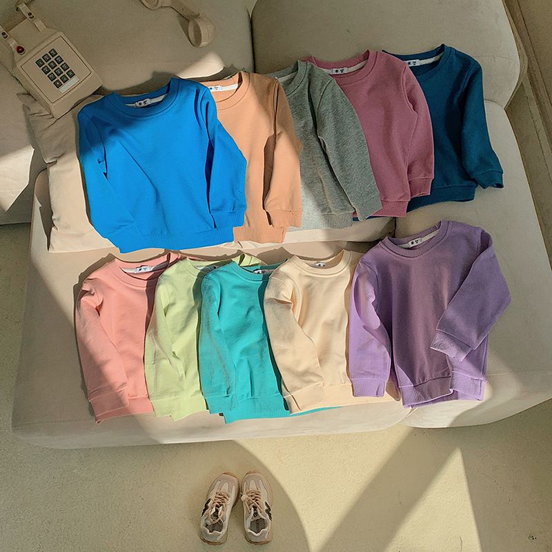 Fashion Solid Color Cotton Hoodies & Sweaters