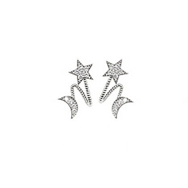 Star Street Shoot Alloy Rhinestone Earring (alloy)  Nhgy0440-alloy