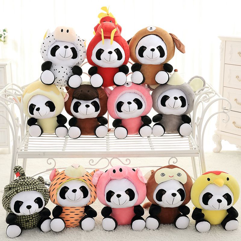 12 Tierkreis Panda Puppe 12 Konstellation Plüsch Spielzeug 1 Stück