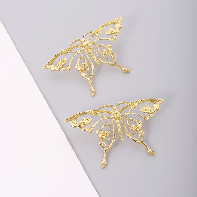 Fashion Butterfly Metal Plating Women's Ear Studs 1 Pair