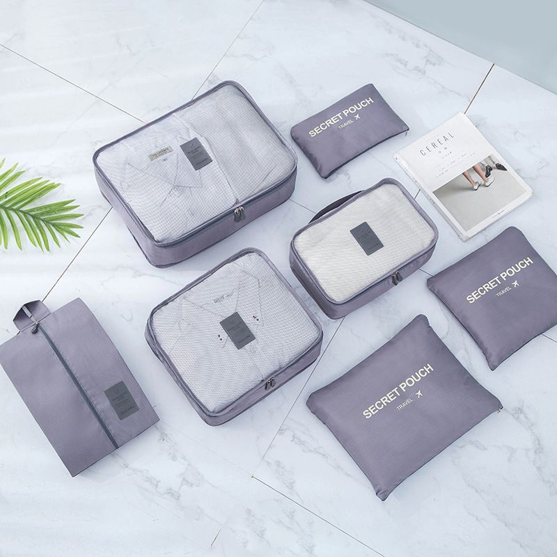 Casual Solid Color Polyester Storage Box 1 Set