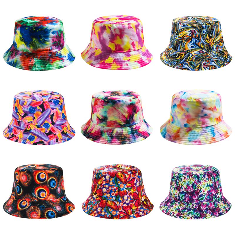 Unisex Fashion Printing Printing Wide Eaves Bucket Hat