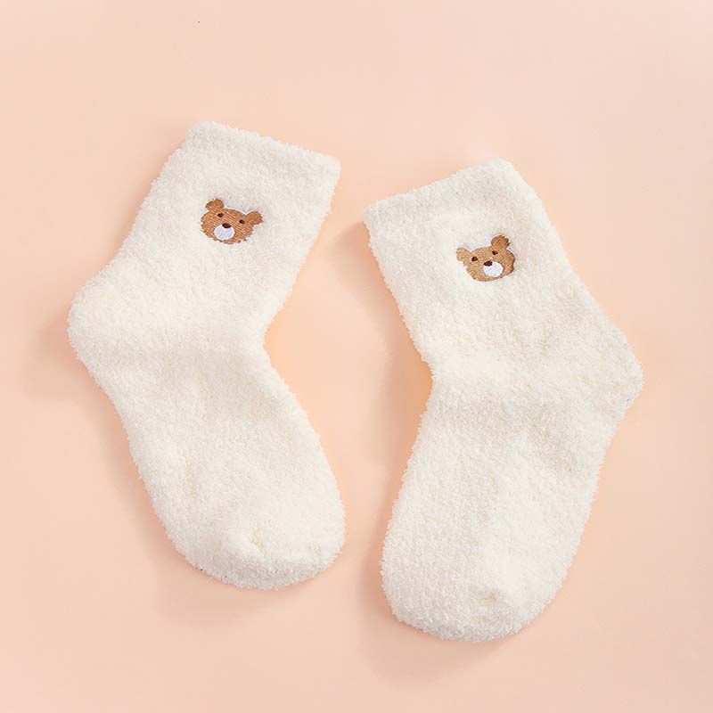 Unisex Cute Bear Polyester Ankle Socks 1 Pair