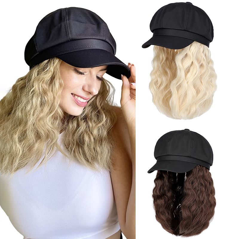 Women's Casual Fashion Brown White Casual Party High Temperature Wire Curls Wigs