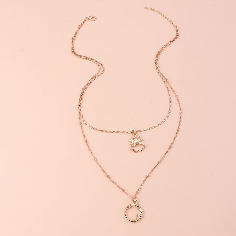Simple Style Round Alloy Women's Necklace