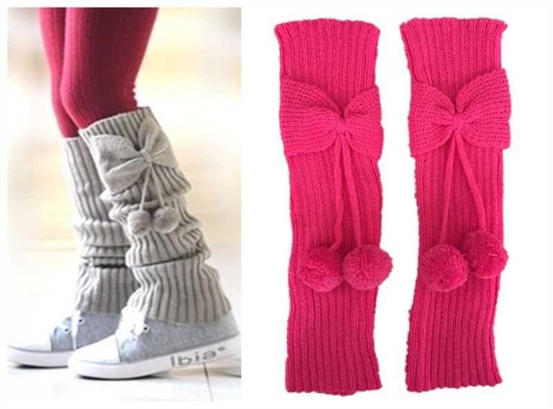 Women's Fashion Solid Color Acrylic Tassel Ankle Socks