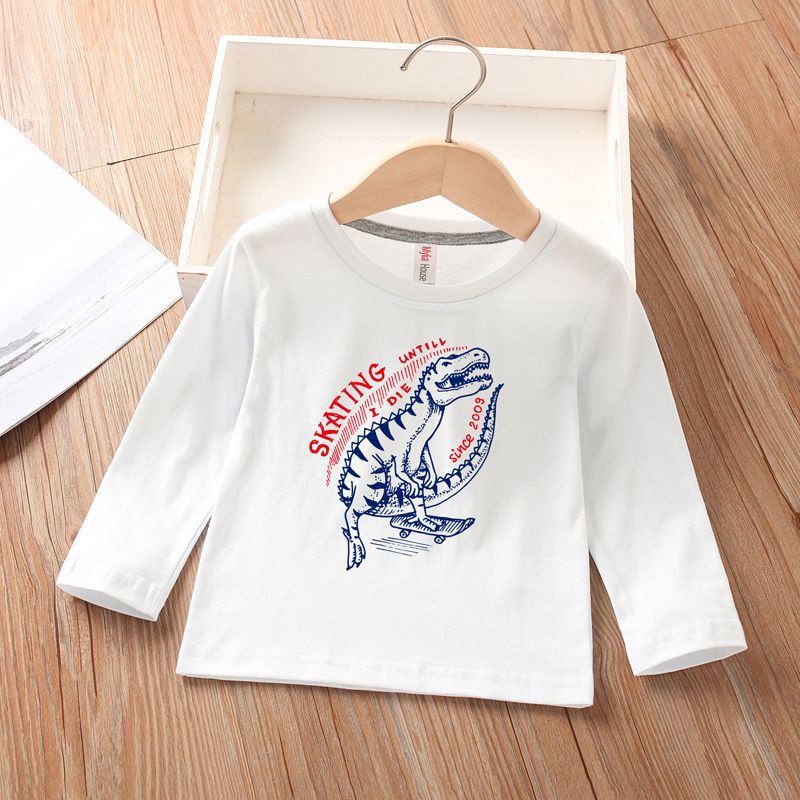 Cute Dinosaur 100% Cotton T-shirts & Shirts