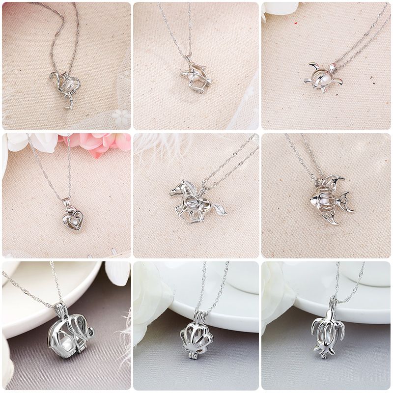Simple Style Animal Alloy Inlay Artificial Pearls Women's Pendant Necklace 1 Piece
