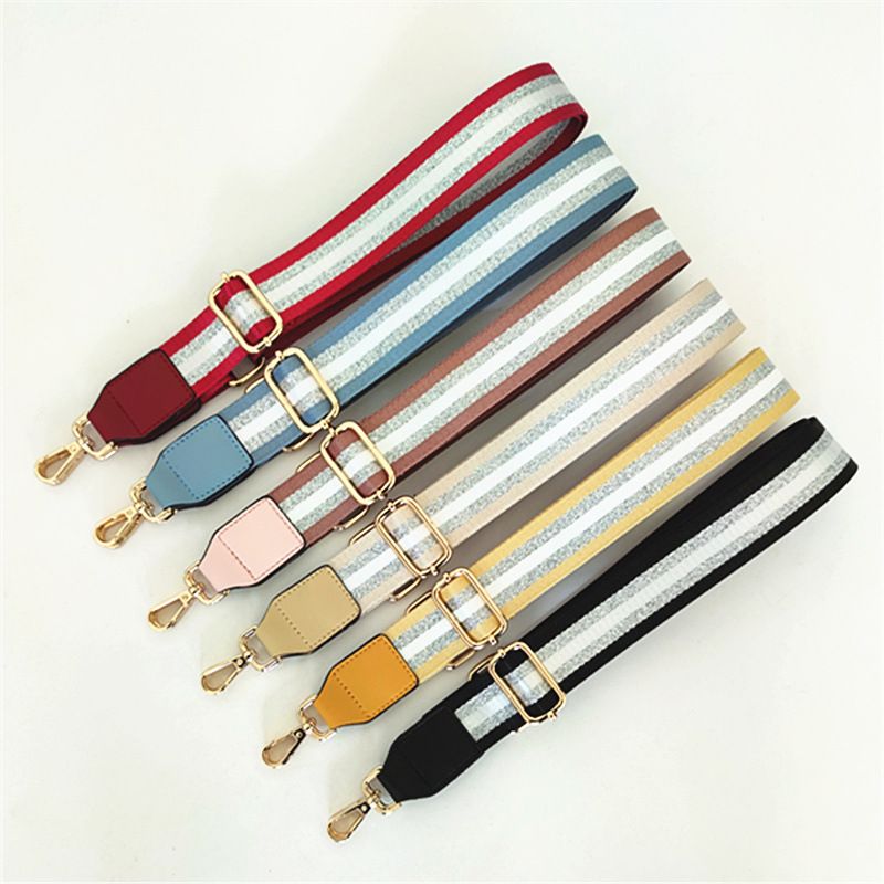 All Seasons Polyester Stripe Single Shoulder Strap Bag Accessories