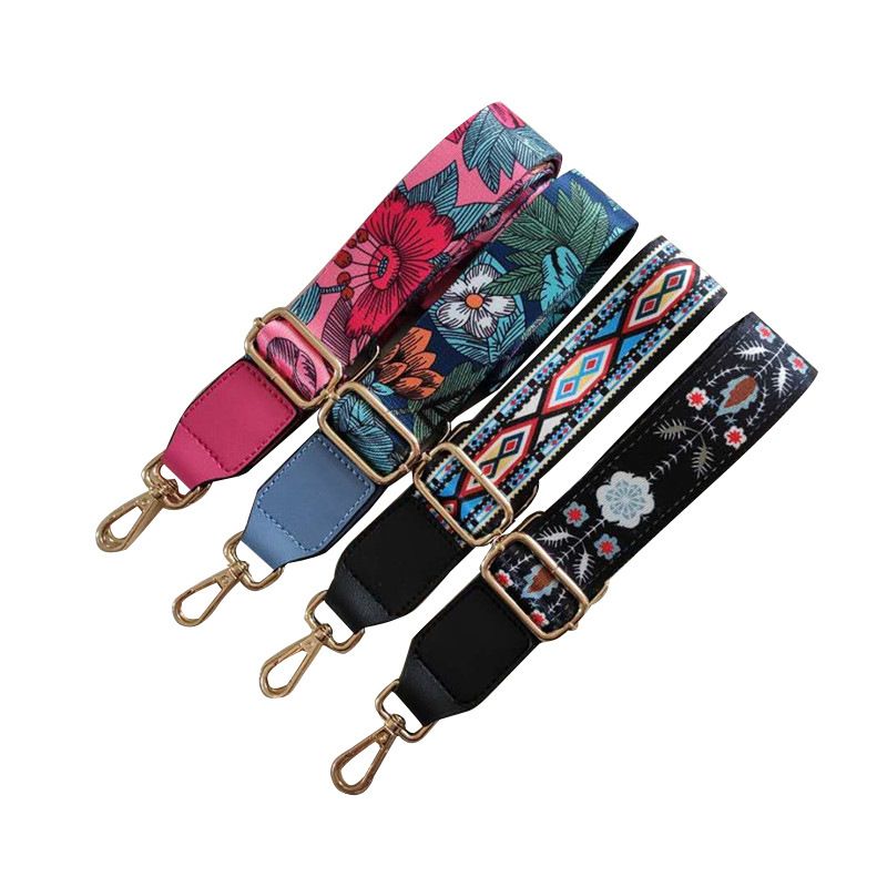 All Seasons Nylon Flower Sling Strap Bag Accessories