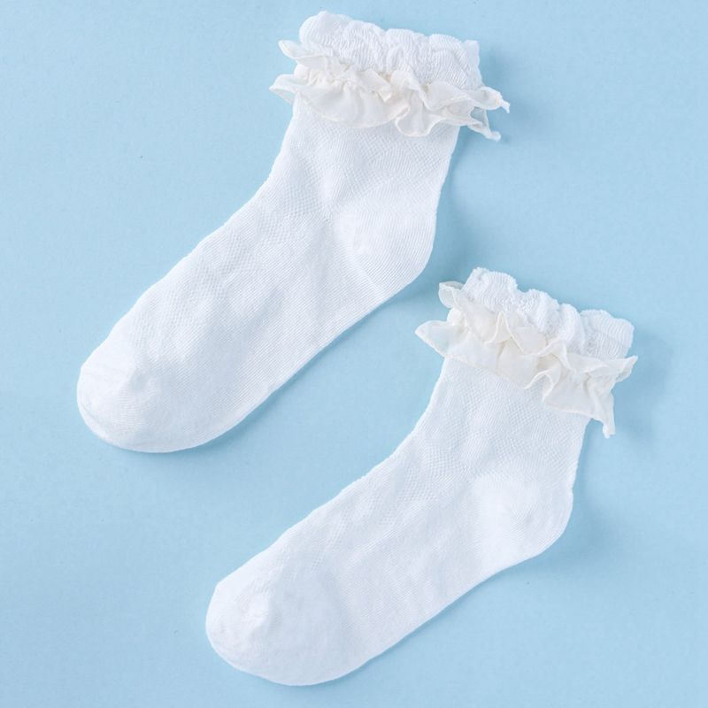 Women's Fashion Lace Polyester Ankle Socks
