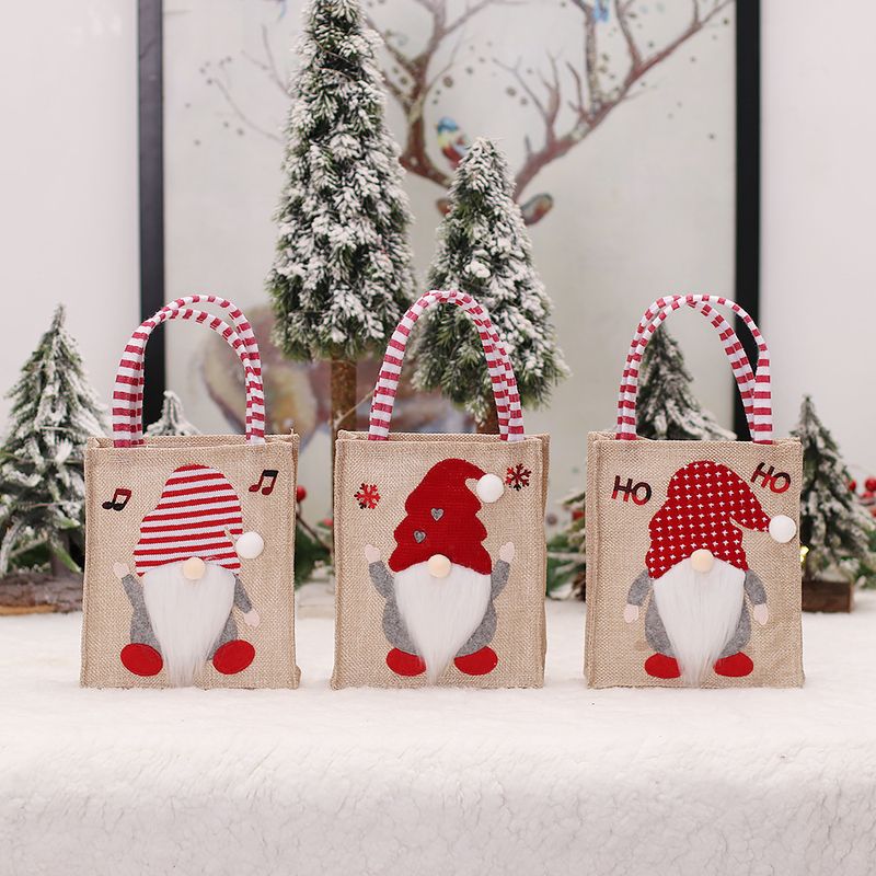 Christmas Cute Rudolf Linen Party Gift Wrapping Supplies