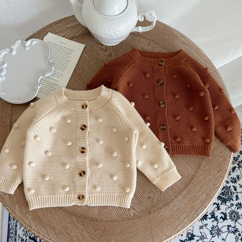 Style Simple Couleur Unie Bouton 100% Coton Hoodies Et Pulls