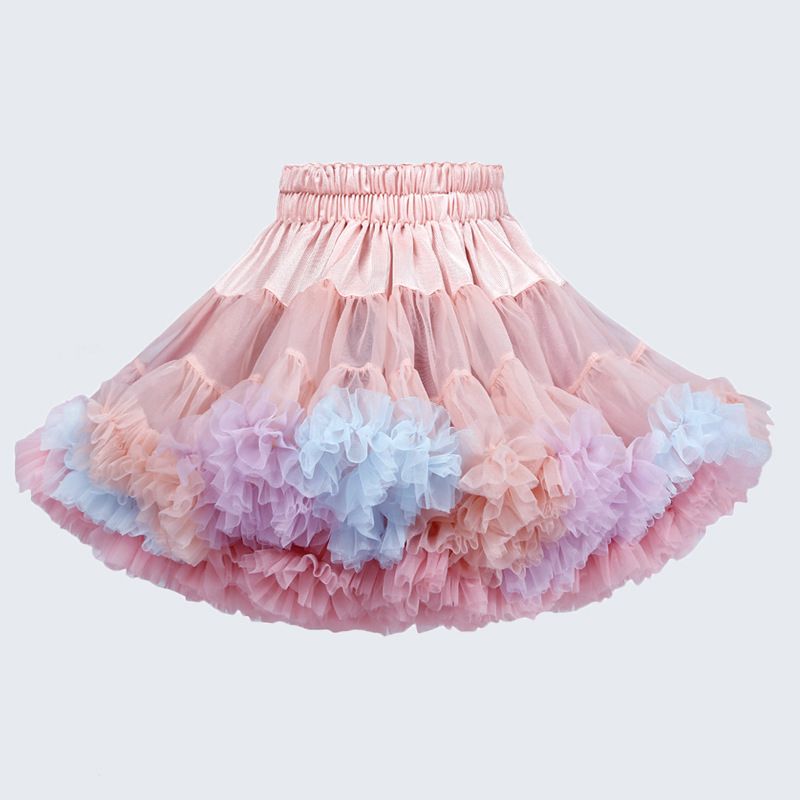 Fashion Solid Color Nylon Girls Skirts