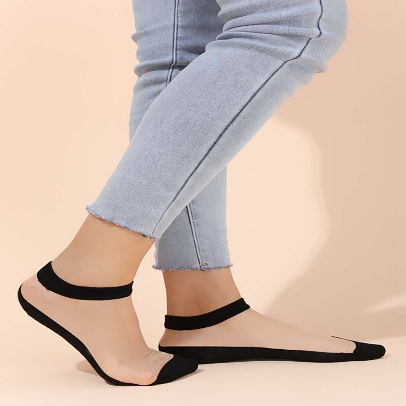 Frau Mode Geometrisch Spitze Ankle Socken