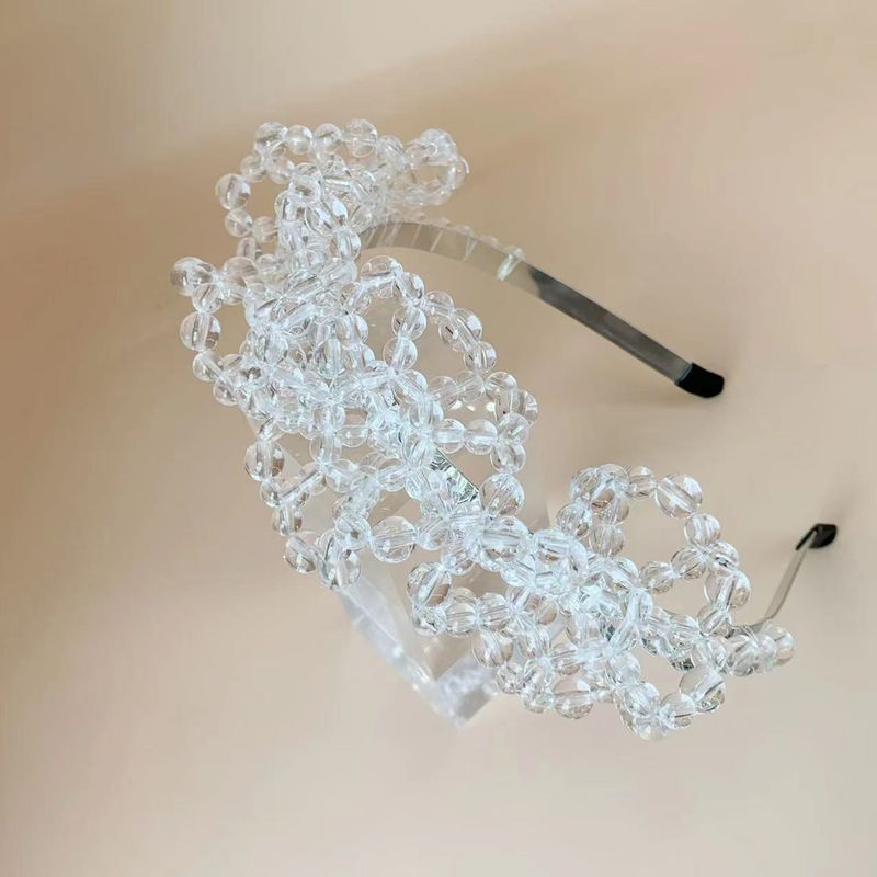 Fashion Geometric Artificial Crystal Knitting Hair Band 1 Piece
