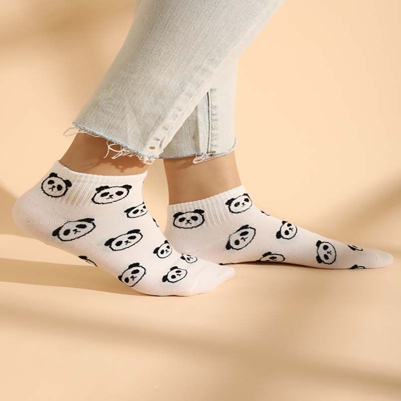 Femmes Mignon Panda Coton Cheville Chaussettes 1 Paire