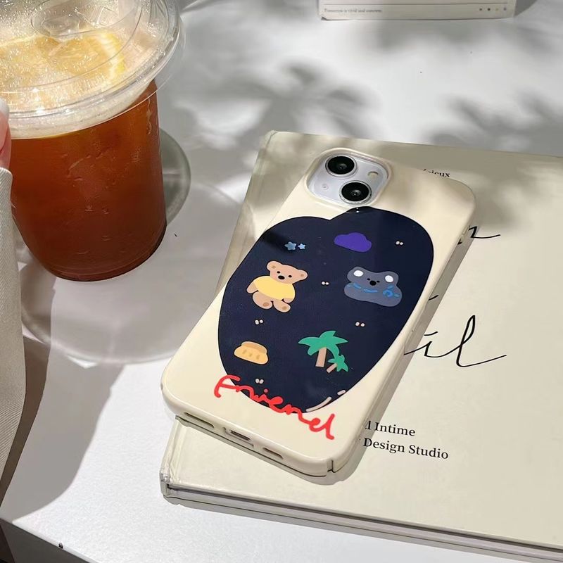 Cute Bear Silica Gel  Iphone Phone Cases