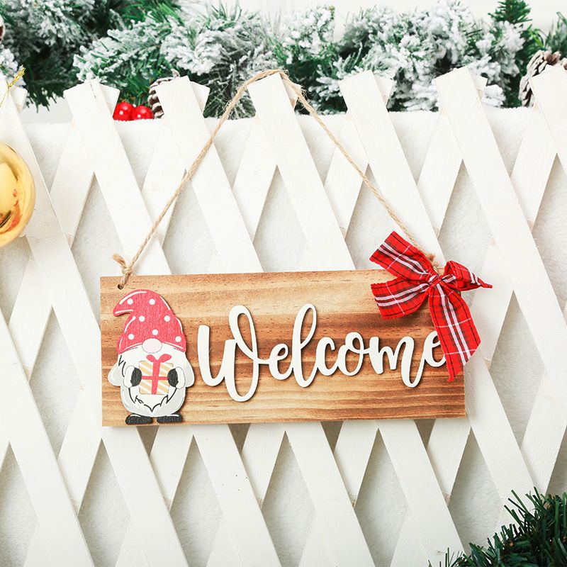 Christmas Cute Letter Wood Party Hanging Ornaments 1 Piece
