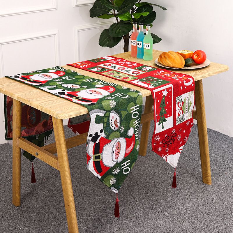 Christmas Fashion Santa Claus Polyester Party Placemat 1 Piece