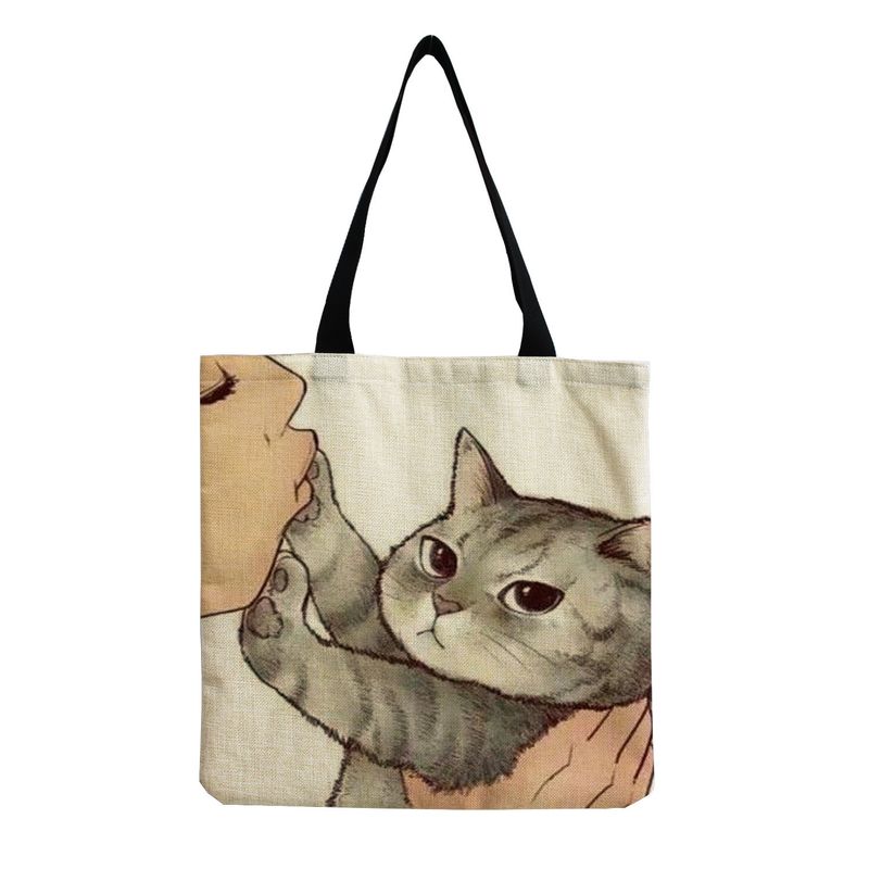 Women's Cute Cat Shopping Bags