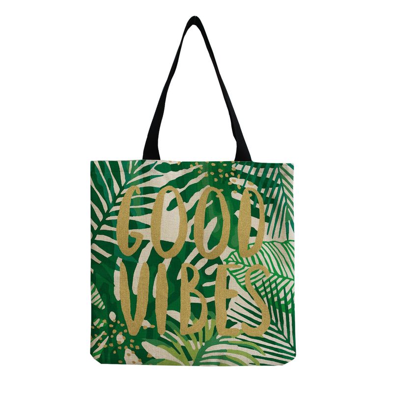 Femmes Tropical Feuille Sac De Courses