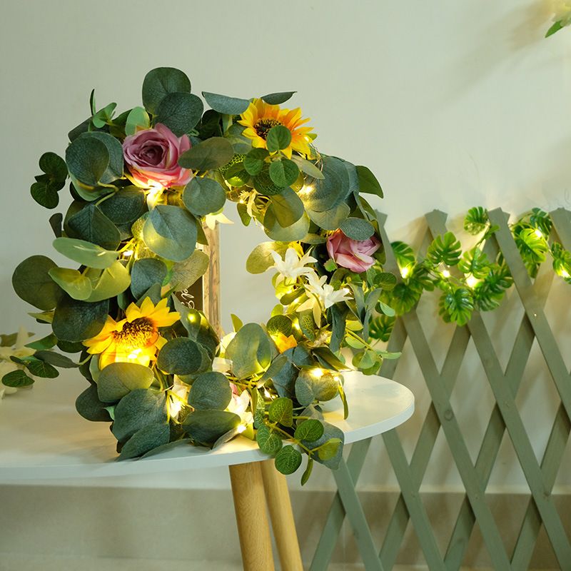 Birthday Fashion Wreath Plastic Indoor Lightings