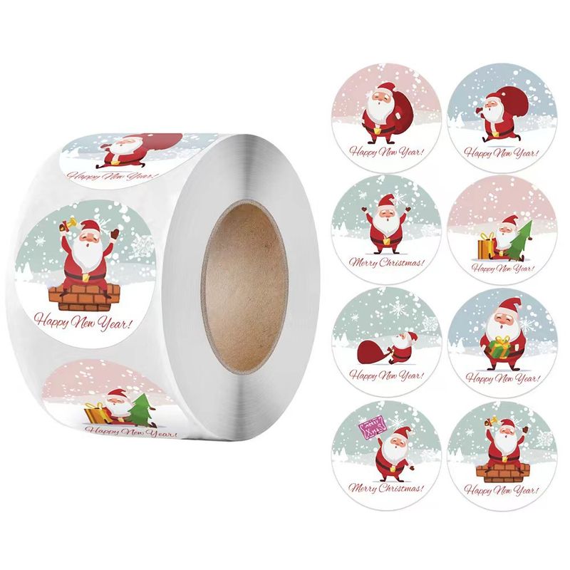 Christmas Santa Claus Paper Party Gift Stickers