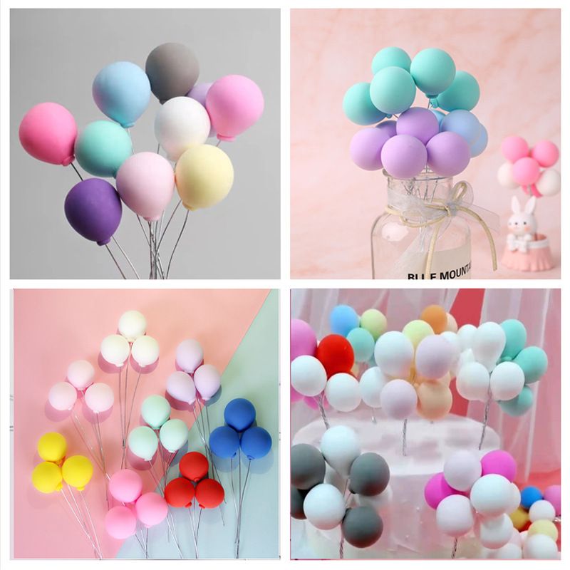 Birthday Balloon Soft Clay Party Cake Decorating Supplies