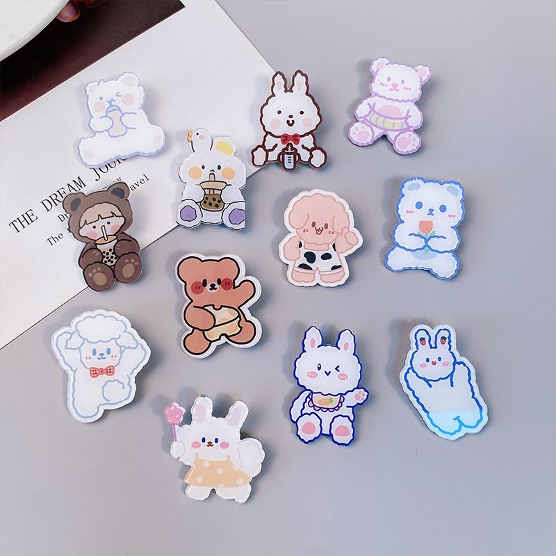 Cute Cartoon Arylic Brooches