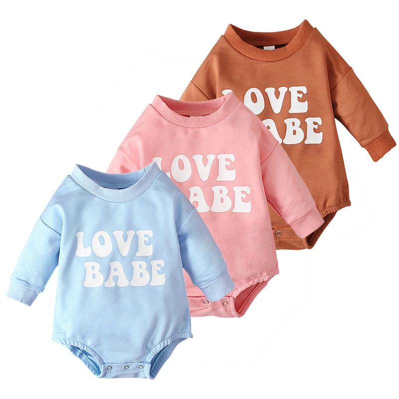 Fashion Letter Cotton Baby Rompers