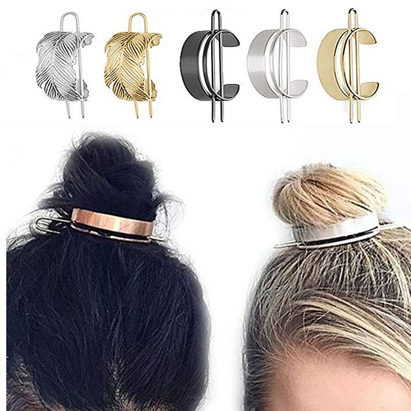 Fashion Feather Alloy Plating Hair Clip