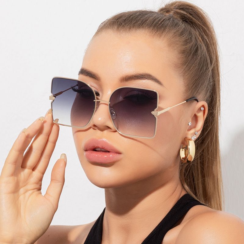 Fashion Geometric Resin Square Full Frame Women's Sunglasses